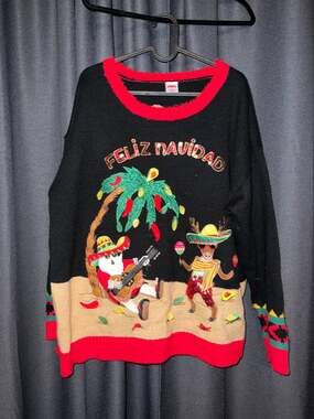 Ugly Christmas Sweater Xmas Size 1X